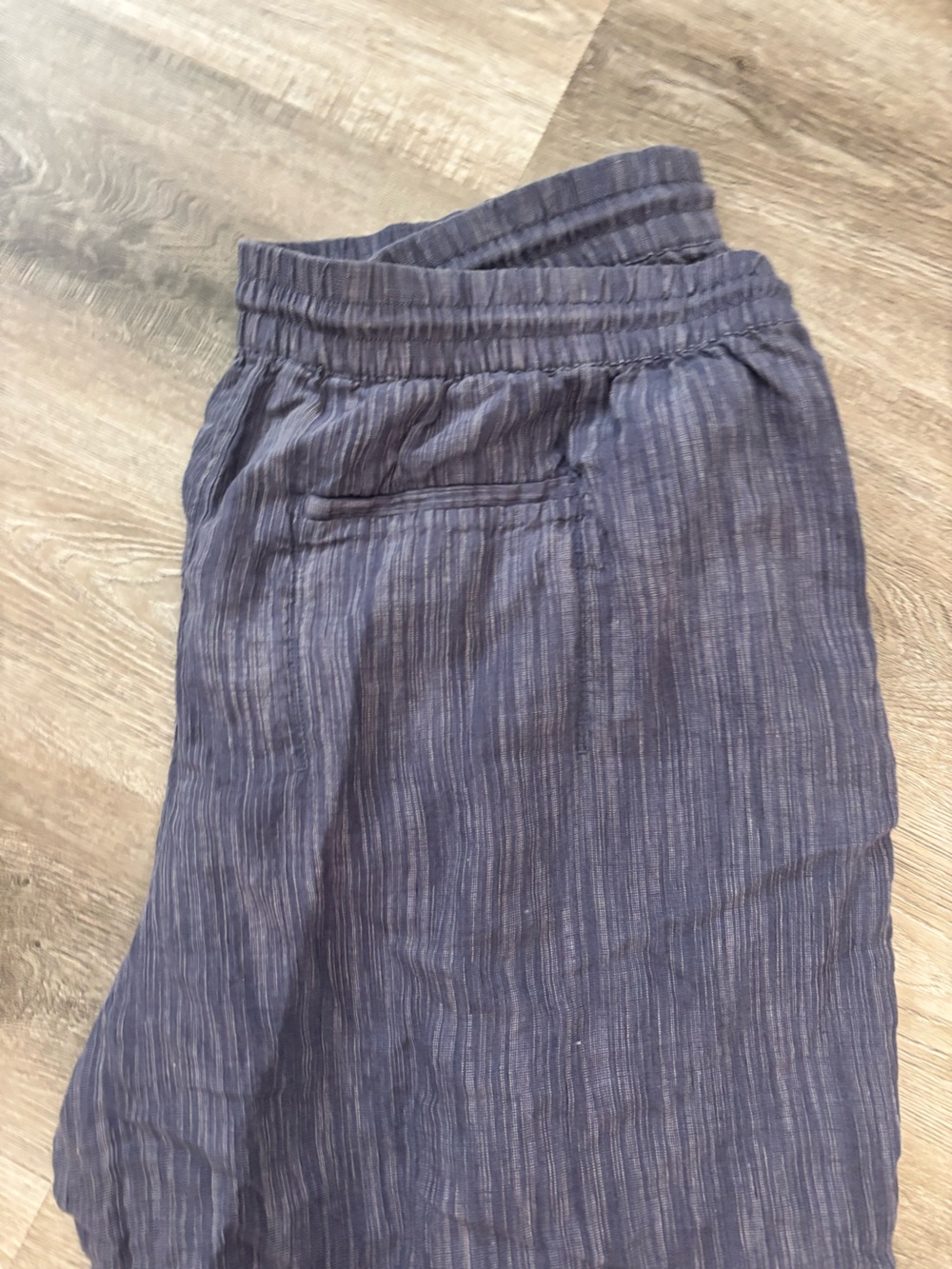 Athleta Linen Navy Cabo Pants Casual Drawstring Linen-Blend Pants size 2X XXL - Picture 2 of 5